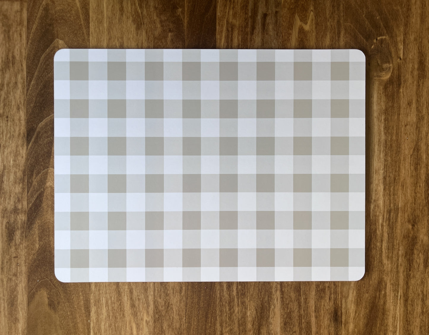 Beige Gingham Placemat