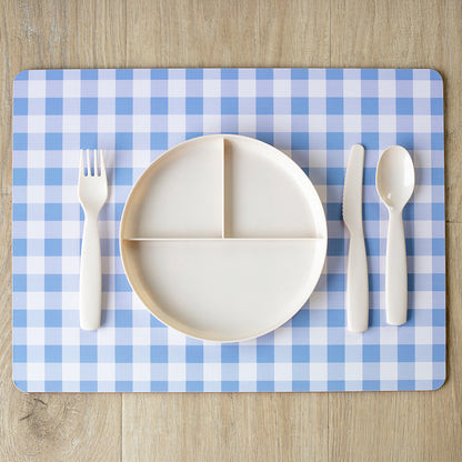 Coastal Blue Gingham Placemat - 4 Pack