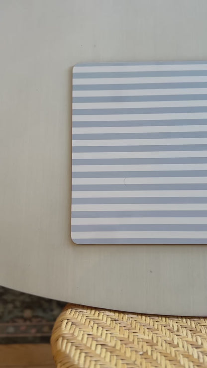 French Blue Stripe Placemat - 4 Pack